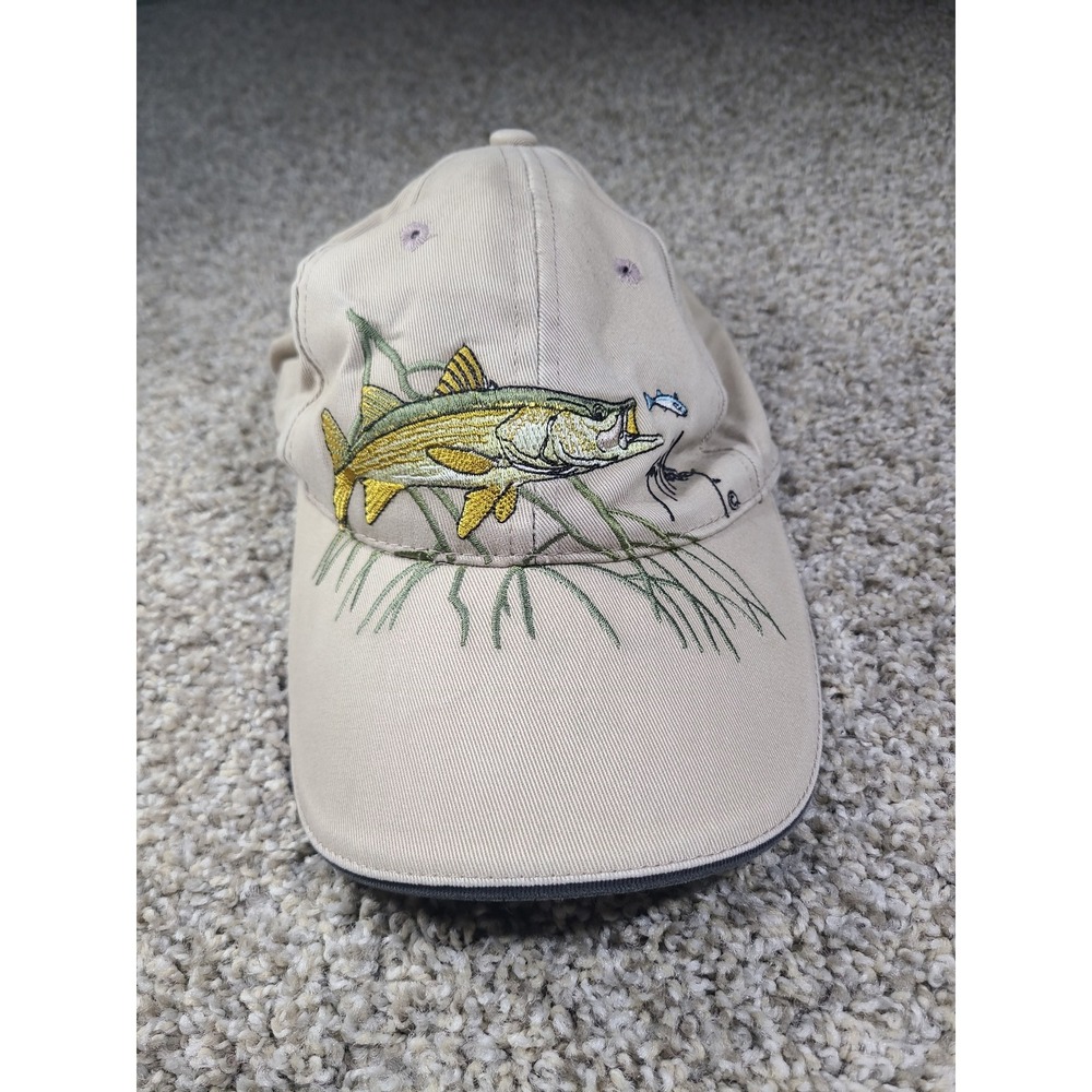 Vintage Guy Harvey Snook Fishing Hat - Tan/Sand